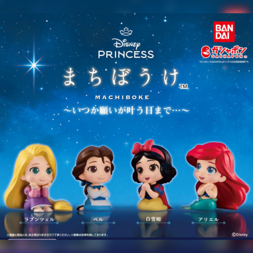 Set 4 Gashapon Disney Princess Waiting ~Until one day my wish comes true...~ Vol.1 (INDIVISIBLE)