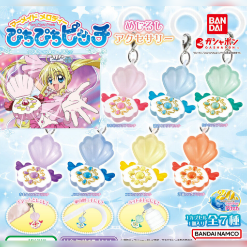 Set 7 Llaveros Mermaid Melody Pichi Pichi Pitch Sign Crystal Accesories (INDIVISIBLE)