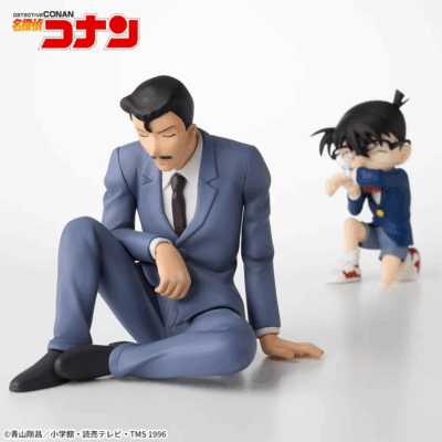 PACK 2 Premium Chokonose Figure Edogawa Conan & Mouri Kogorou (INDIVISIBLE)