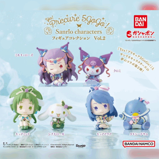Set 6 Gashapon Yes! Precure 5 GoGo! x Sanrio Vol.2 (INDIVISIBLE)
