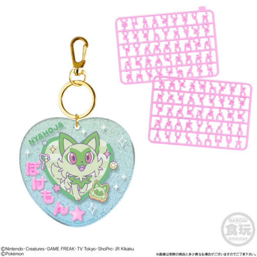 BOX 12 Pokémon Pachi Pachi Deco Name Keychain & Gum Vol.1 (INDIVISIBLE) - Imagen 4