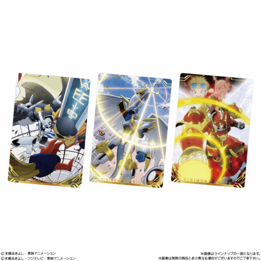 BOX 20 Digimon Visual Art Metallic Card & Wafers Vol.1 (INDIVISIBLE) - Imagen 3