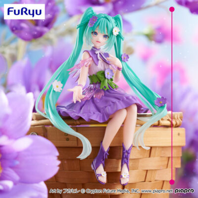 Noodle Stopper Figure Hatsune Miku Flower Fairy Purple Cosmos