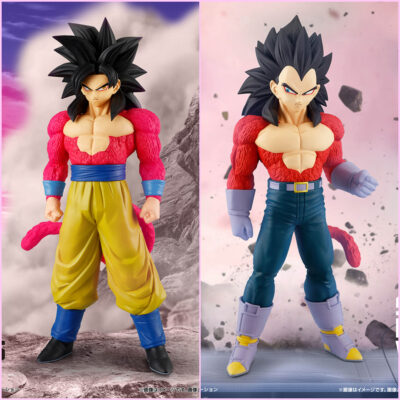 PACK SOLID EDGE WORKS Son Goku SSJ4 & Vegeta SSJ4