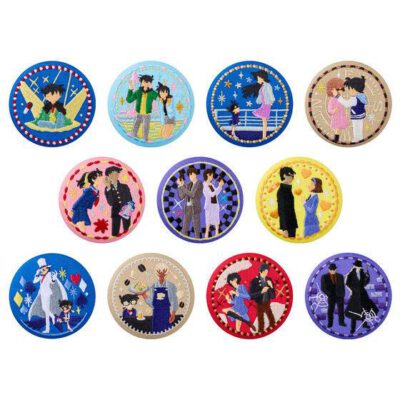 BOX 12 Embroidered Can Badge Biscuit Detective Conan (INDIVISIBLE)